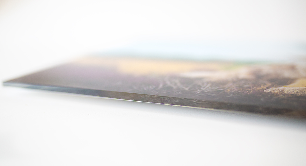 Seitenansicht vom Fotoprodukt: Foto hinter Acrylglas